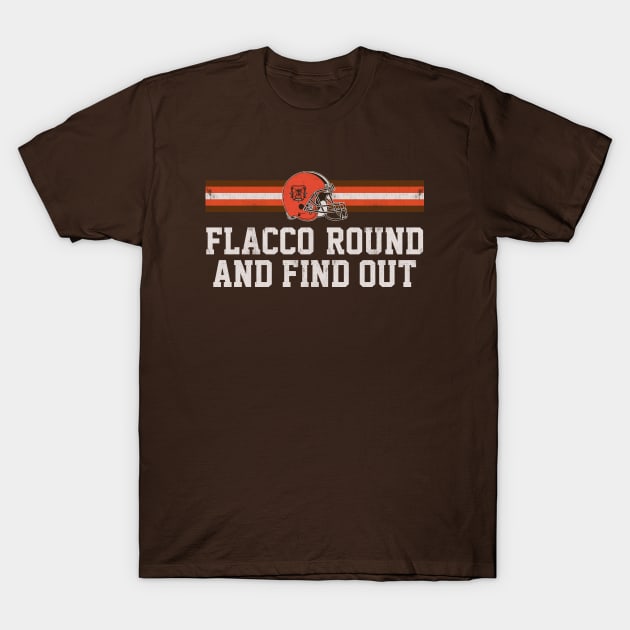 Flacco Round and Find Out T-Shirt by RFTR Design